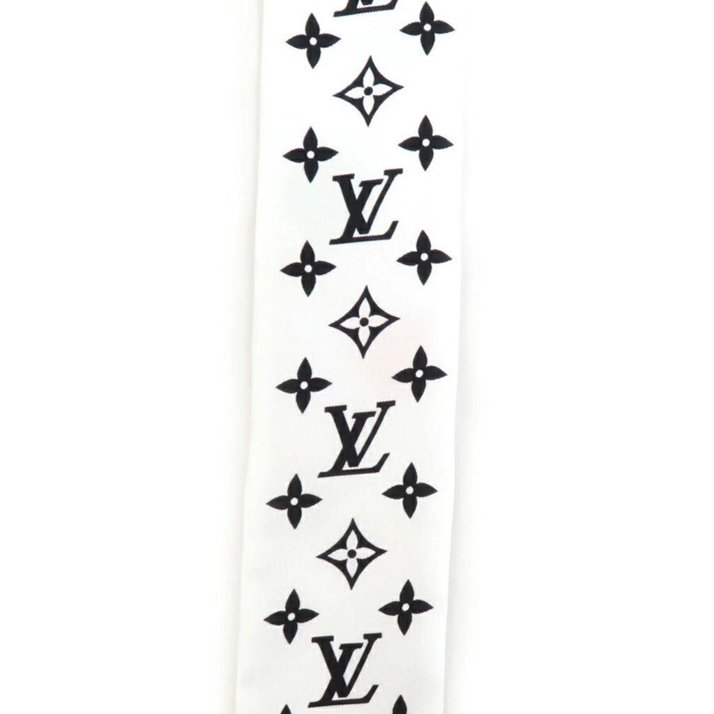 Pre-Owned   Scarf Muffler  x  Painted Dot Bandeau  Silk White Multicolor Women's  (Good)