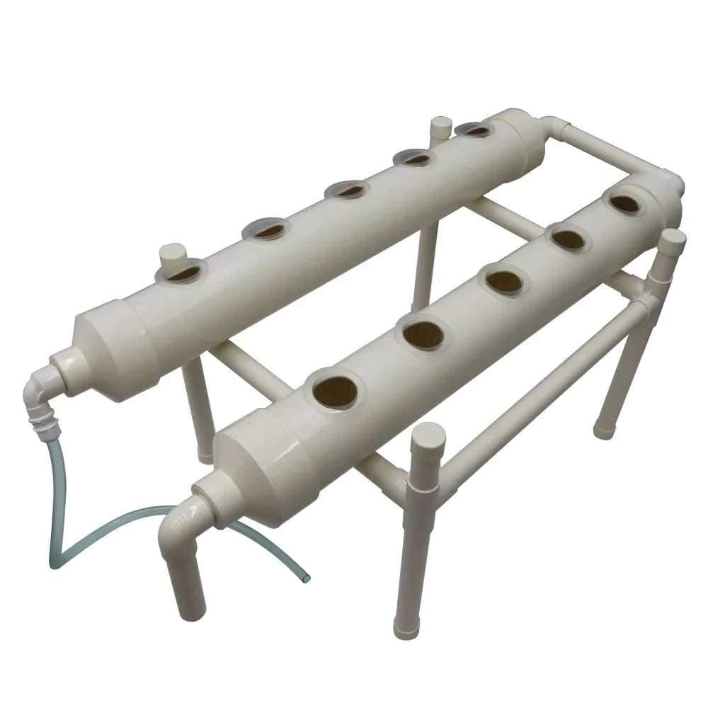 Hydroponic Gardening Planting System 10 Plant Website Growth Kit with Two Tubes and One Floor