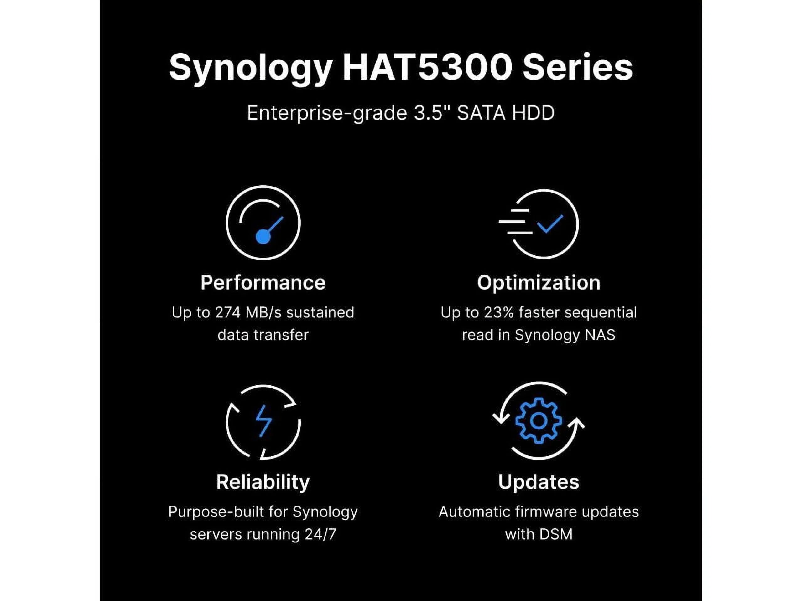 Synology -4T 4TB 7200  256MB Cache  6.0Gb/s 3.5" Enterprise 3.5"   Retail