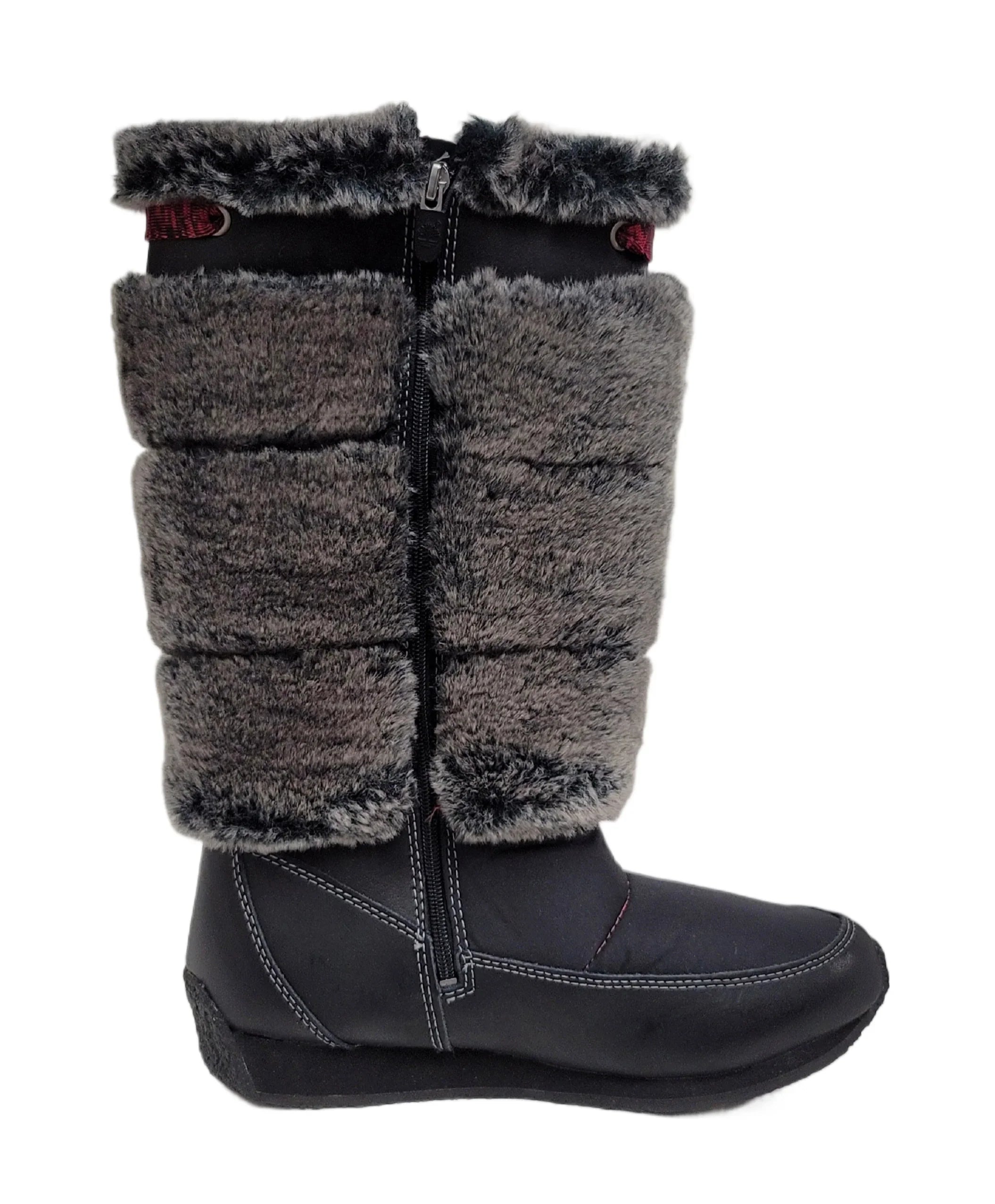 Timberland Junior Big Kid Winterberry Tall Fur Medium Boot Black 59994 size 4.5