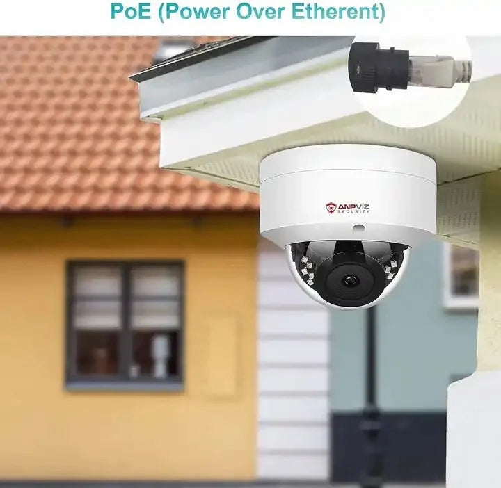 Anpviz 4MP  Camera Outdoor Fixed 2.8mm lens Security camera Built-in Mic Waterproof  .265    Night vision Onvif