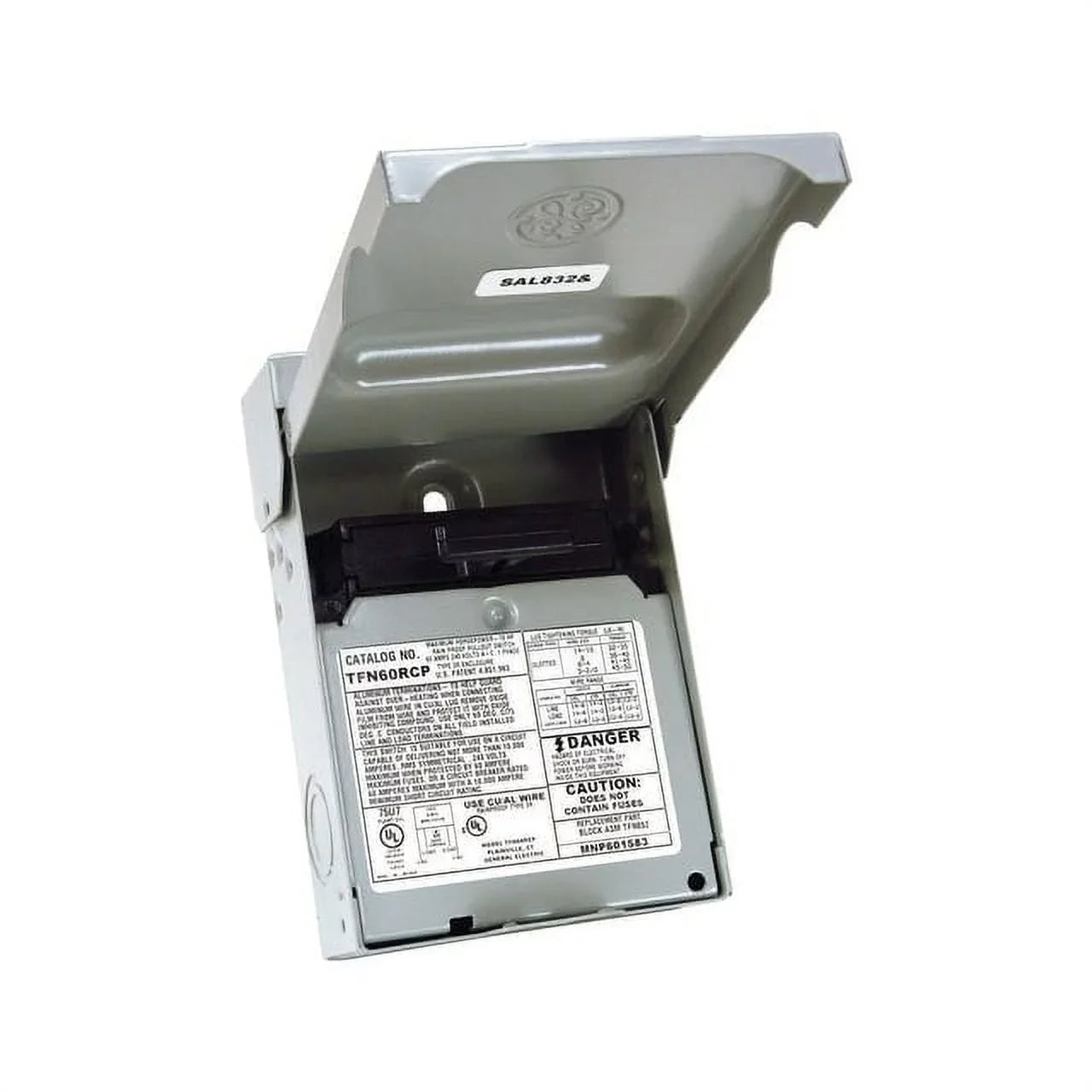 Ge  Tfn60Rcp 60 Amps Non-Fusible 2-Pole Ac Disconnect