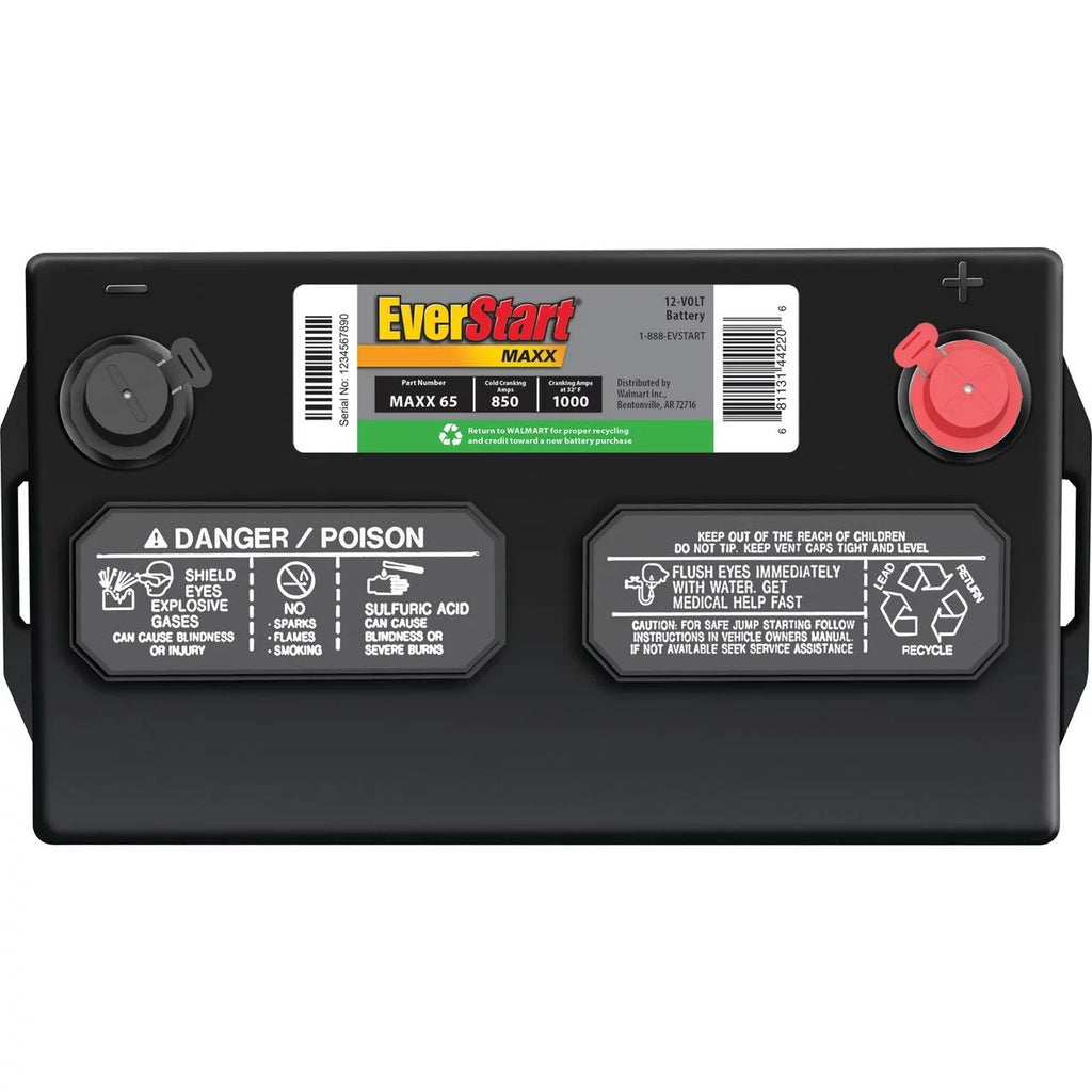 EverStart Maxx Lead Acid Automotive Battery, Group Size 65 12 Volt 850