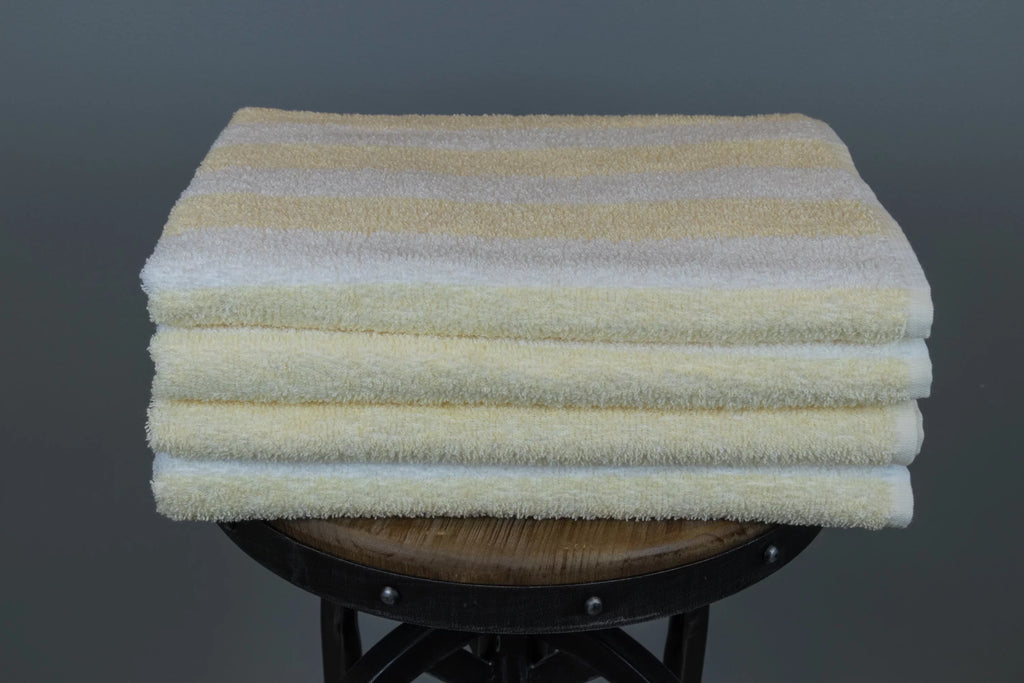 Fibertone 4-Piece Cabana Beach Towel Set, Sandstone (60x30)