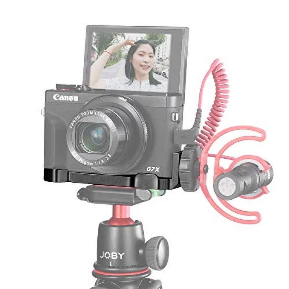 UURig  Mark  Vlog Camera Cold Shoe Extension Microphone Side Mount for Canon  Mark  Camera, 1/4" Tripod Mount, Vlogging Accessories -  -