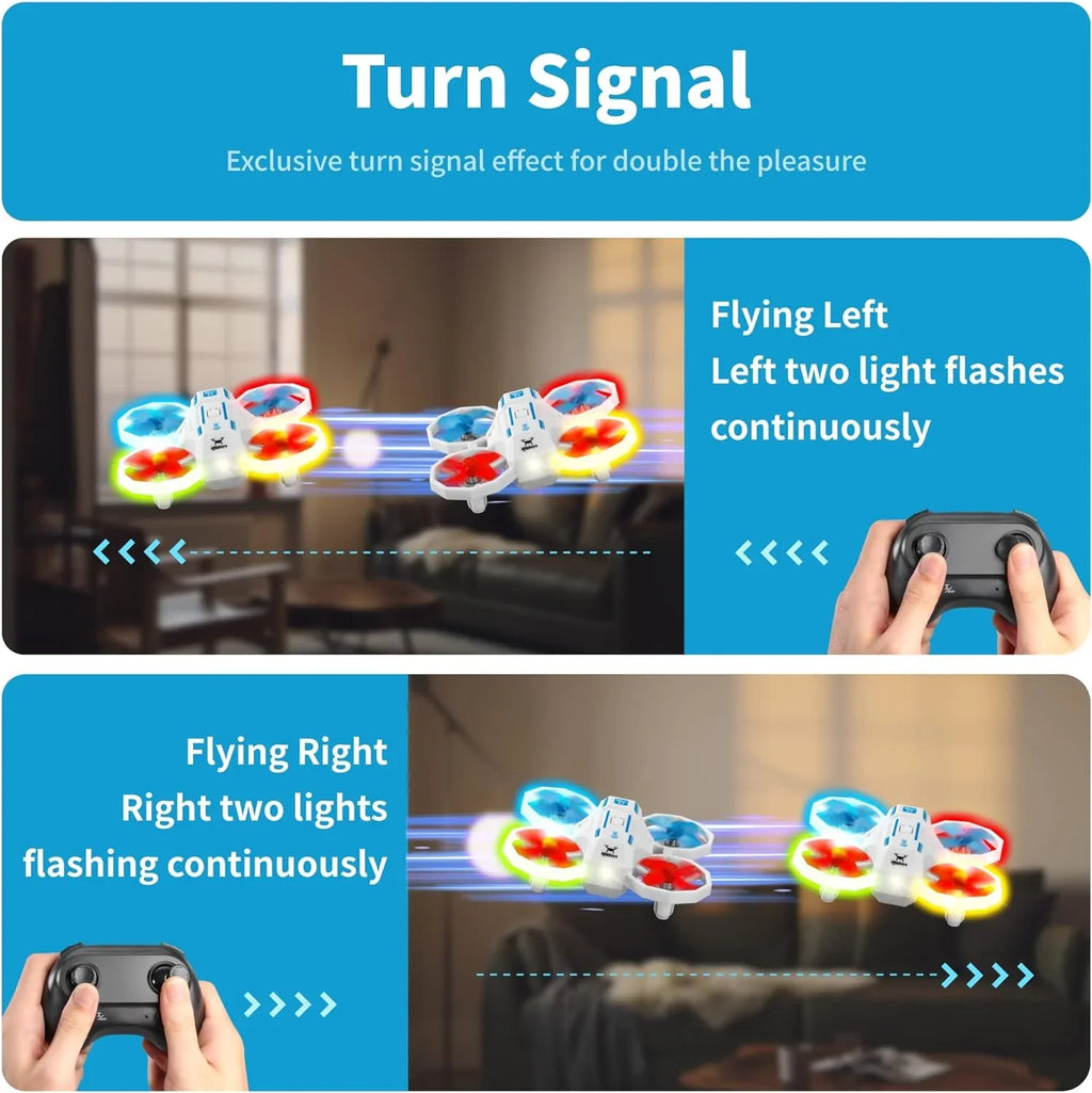 Open Box  Toys Mini  Drones for Kids with Turn Signal Light -