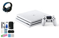 Pre-Owned Sony PlayStation 4 Pro 1TB Gaming Console Glacier White Headset With   Cleaning Kit Bundle (Refurbished: Like New)
