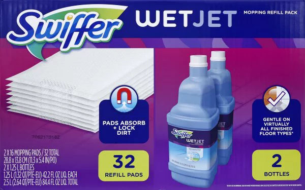 Procter & Gamble, Swiffer WetJet Mopping Refill Pack, 1 pack