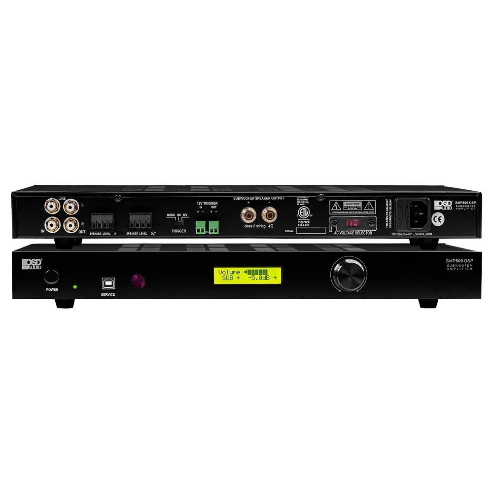 800W Mono Class  Subwoofer Amplifier, Auto Sensing, 4 -8 Ohm ,  Certified  App Control