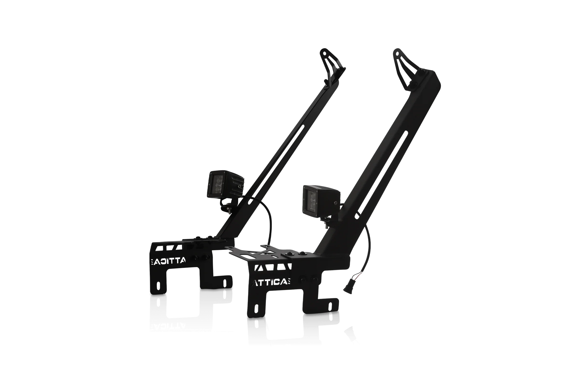 Attica 2018-2024 Fits Jeep Wrangler  2019-2024 Gladiator   Pillar Light Mount Bracket Powder Coated Steel -