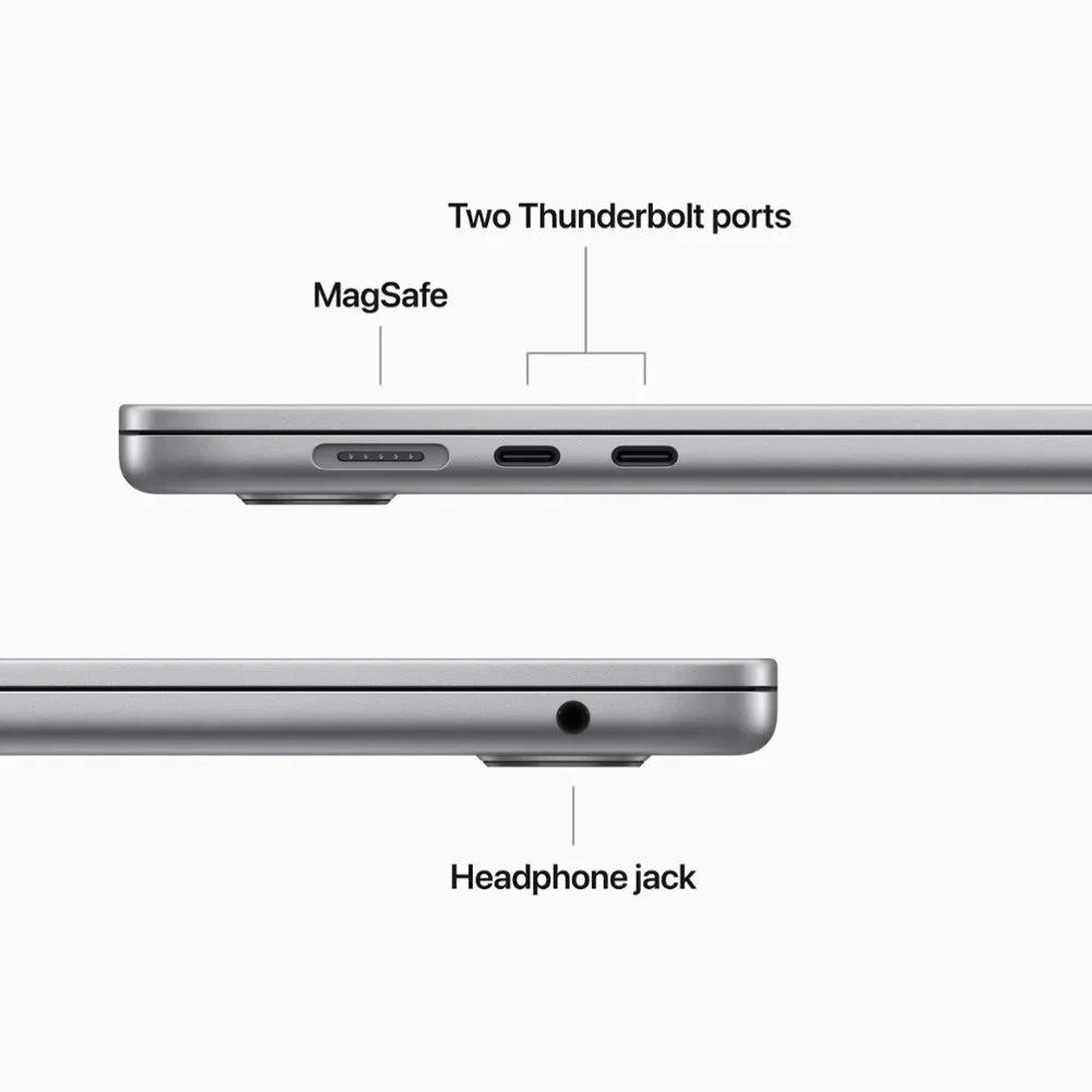 Restored Apple MacBook Air 15" Laptop with  Chip, 8GB , 256GB  in Space Gray / Like New (Refurbished)