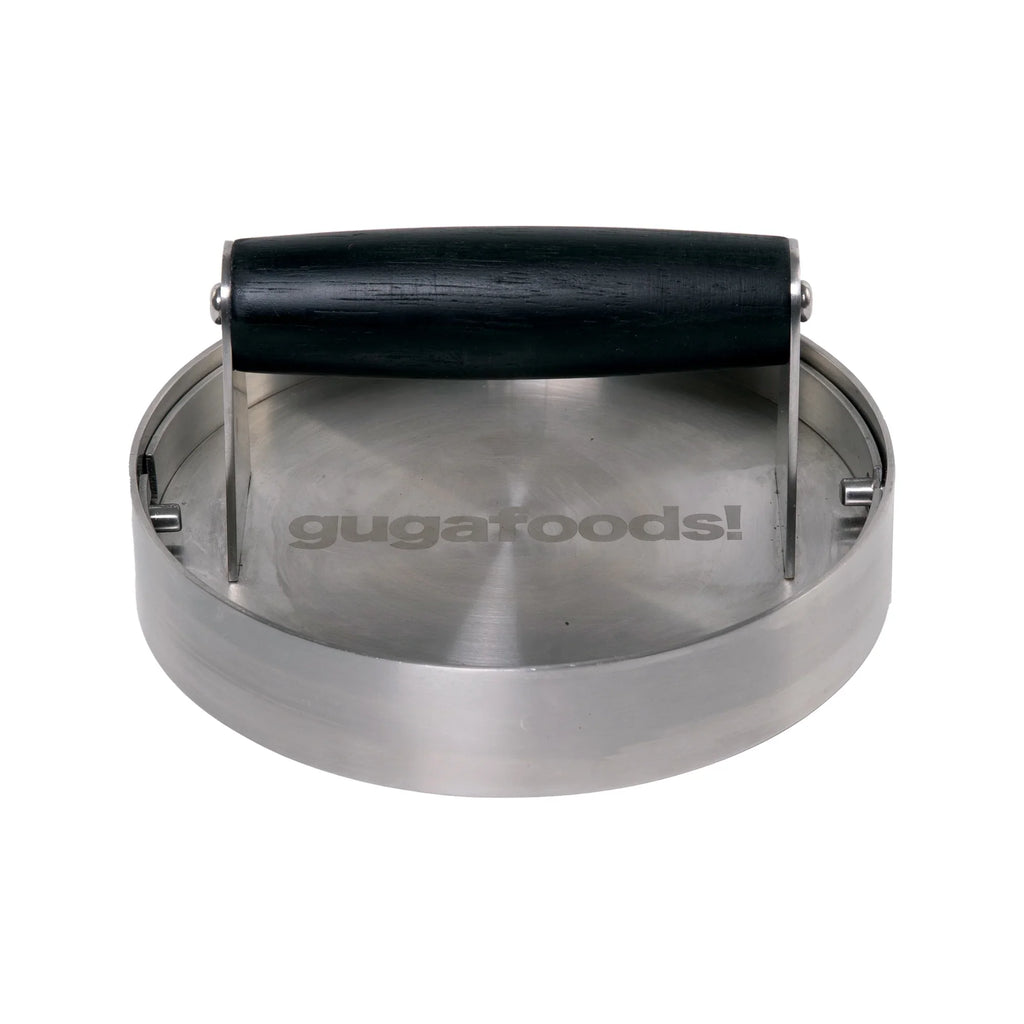 Guga Foods Adjustable Smashed Burger Press Kit, Hamburger Patty Maker, Stainless Steel