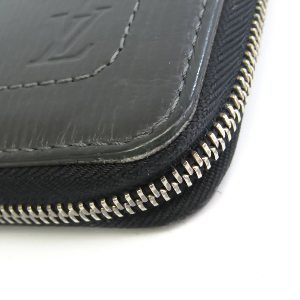 Pre-Owned Louis Vuitton Zippy Organizer  Men's Utah Leather Long Wallet (bi-fold) Basalt (Good)