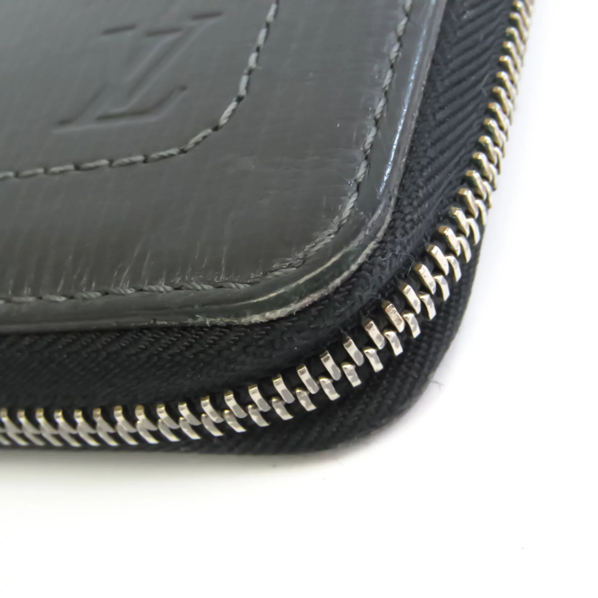 Pre-Owned Louis Vuitton Zippy Organizer  Men's Utah Leather Long Wallet (bi-fold) Basalt (Good)