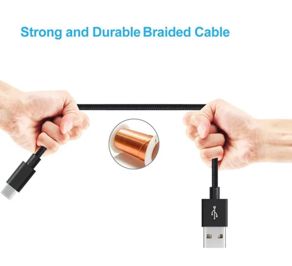 6ft  Cable Type- Fast Home Charger w Holster Leather Case Belt Clip for -Mobile  4 - Wiko Ride 3 - Xiaomi Redmi Note 7, Mi 9T -  Blade 10, Axon 10 Pro, Max 2S