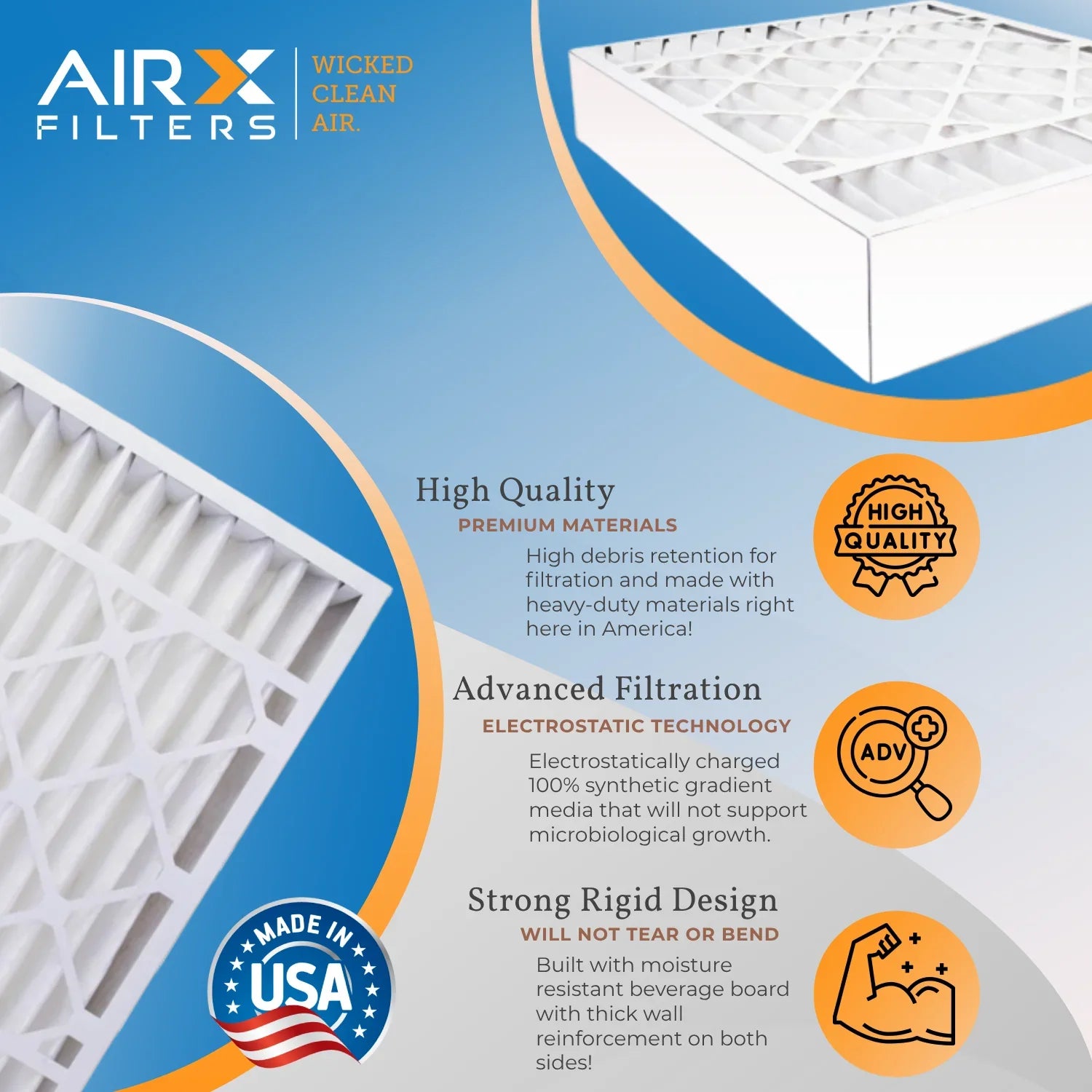 19x20x4 Air Filter  8 Comparable to  700 &  5 Compatible with Bryant Carrier -0021  Premium  Made 19x20x4 Furnace Filter 2 Pack by     .
