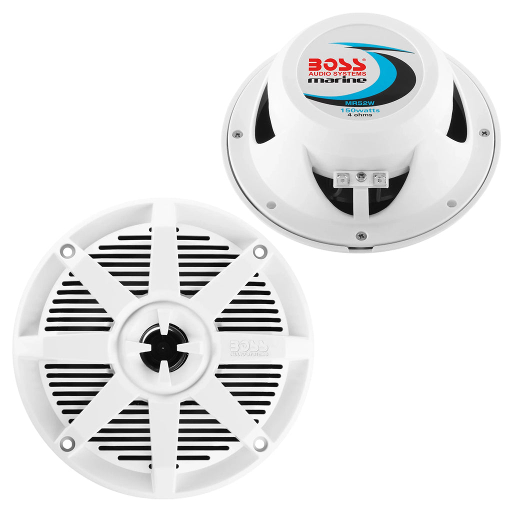 Audio Systems  Marine 5.25” Speakers, 150 Watts, Full Range, 2 Way