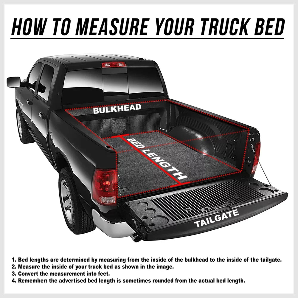 Short Bed Tonneau Cover 6.5Ft Soft Tri-Fold Fleetside for 02-09 Ram 1500/2500 Fits select: 2006-2008   1500, 2003-2009   2500