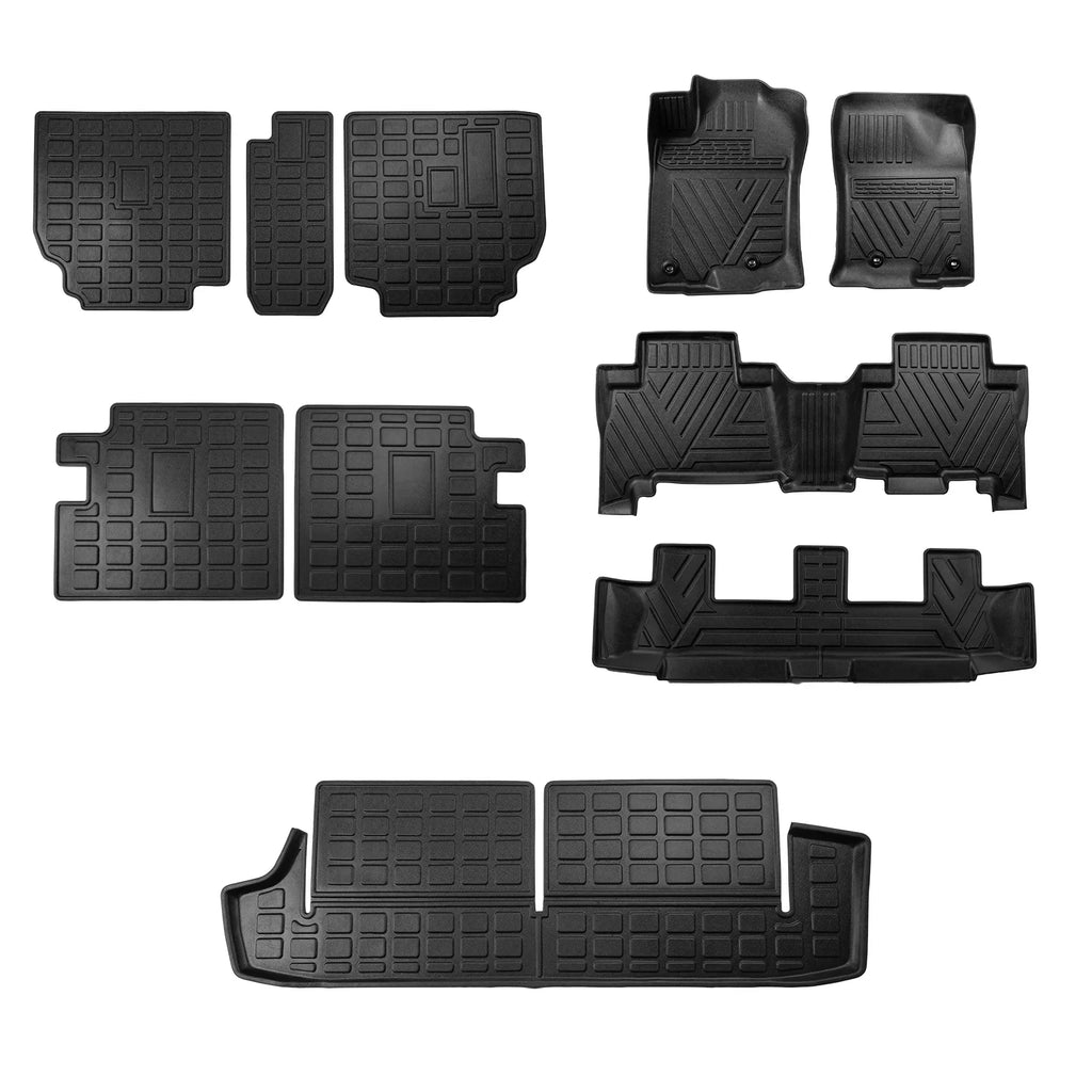 Fit 2013-2023 Toyota 4Runner 7 Seats Floor Mats Trunk Mat Cargo Mat Cargo Liner Accessories