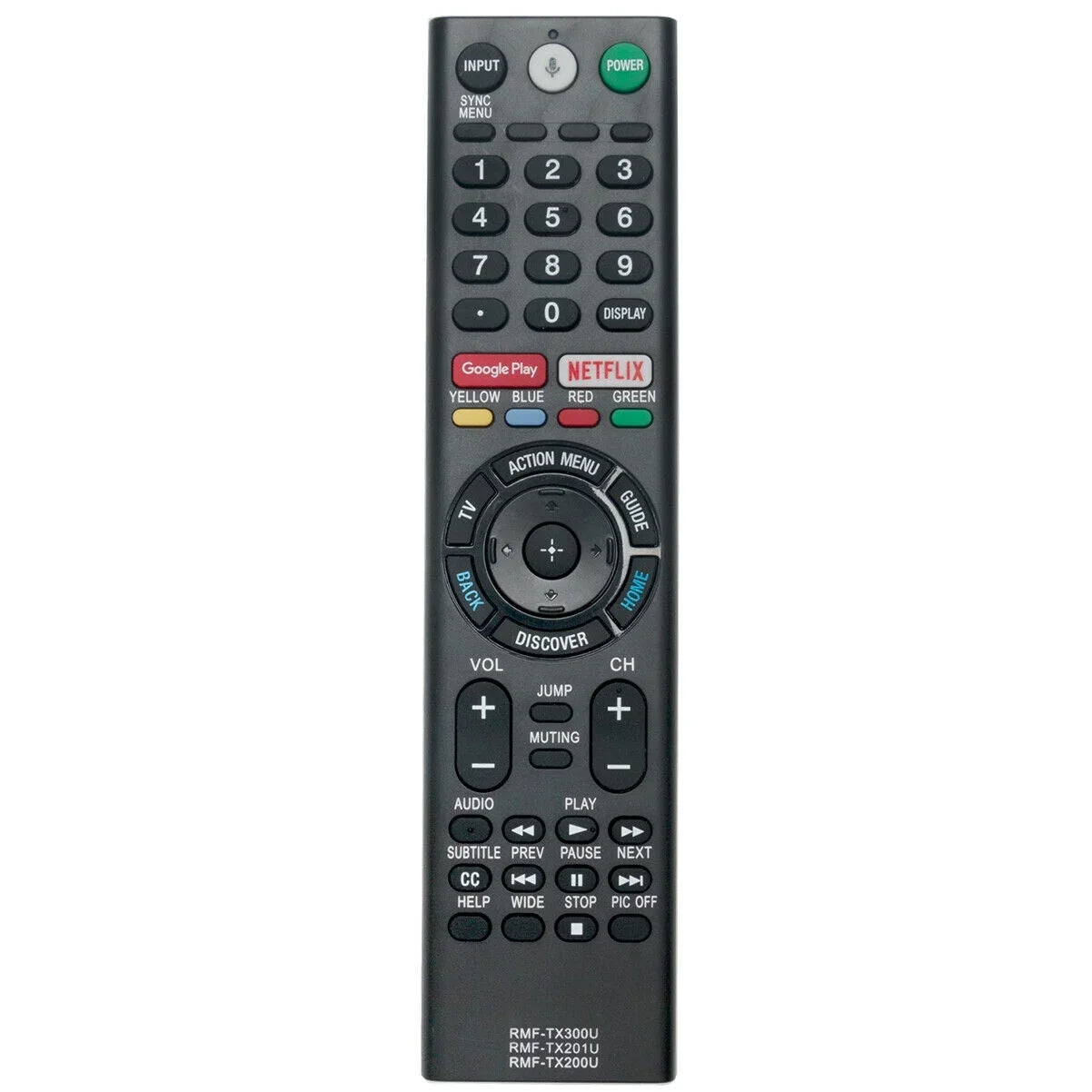 New Voice Replace Remote for Sony Bravia  -75X940D -55X930D -65X930D