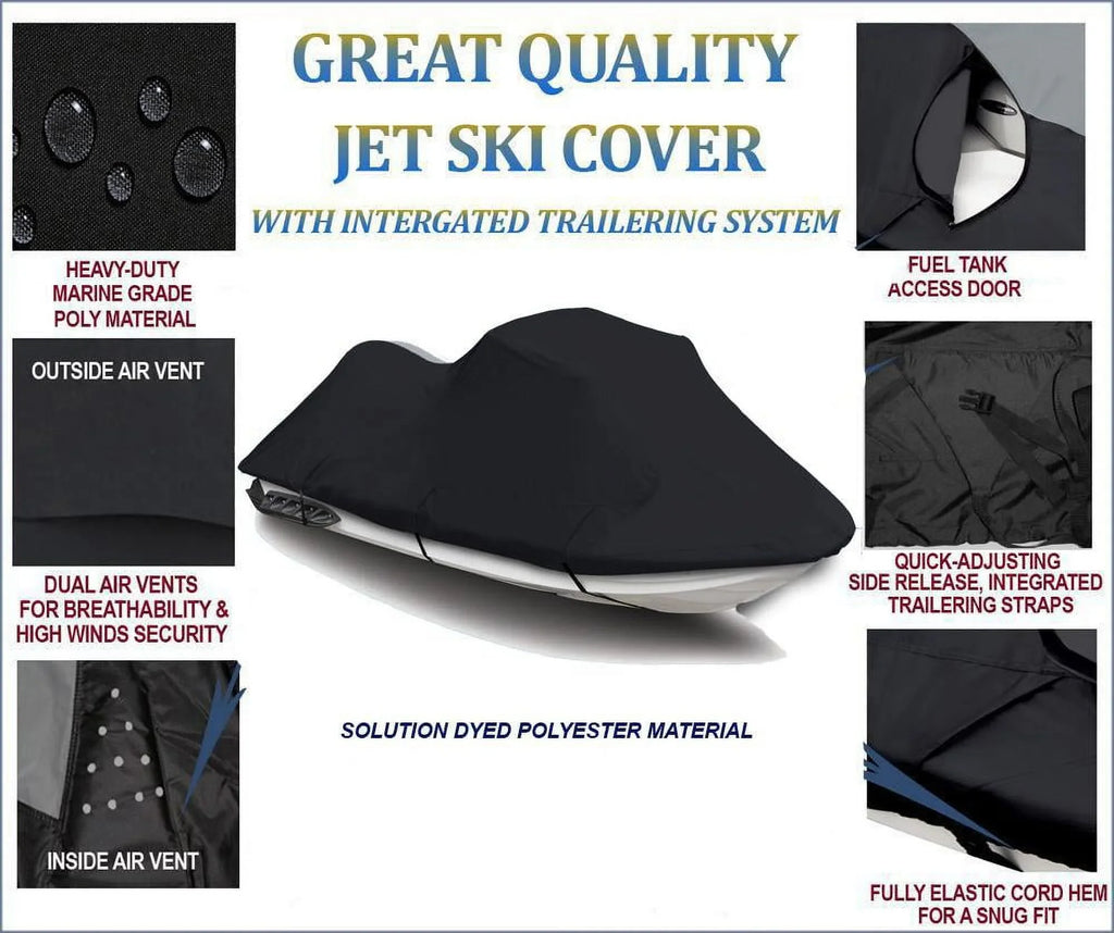 600  JetSki Cover Compatible for Kawasaki Ultra 260X 2009 2010 Jet Ski Watercraft Cover