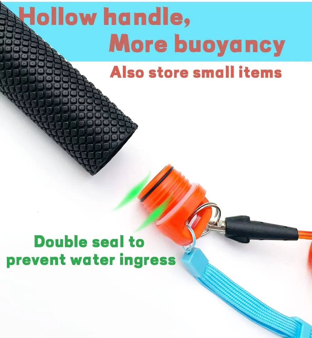 Floating Hand Grip Handle Mount and Steel-Cored Safety Wrist Strap GoPro Holder Mount Insta360  Underwater