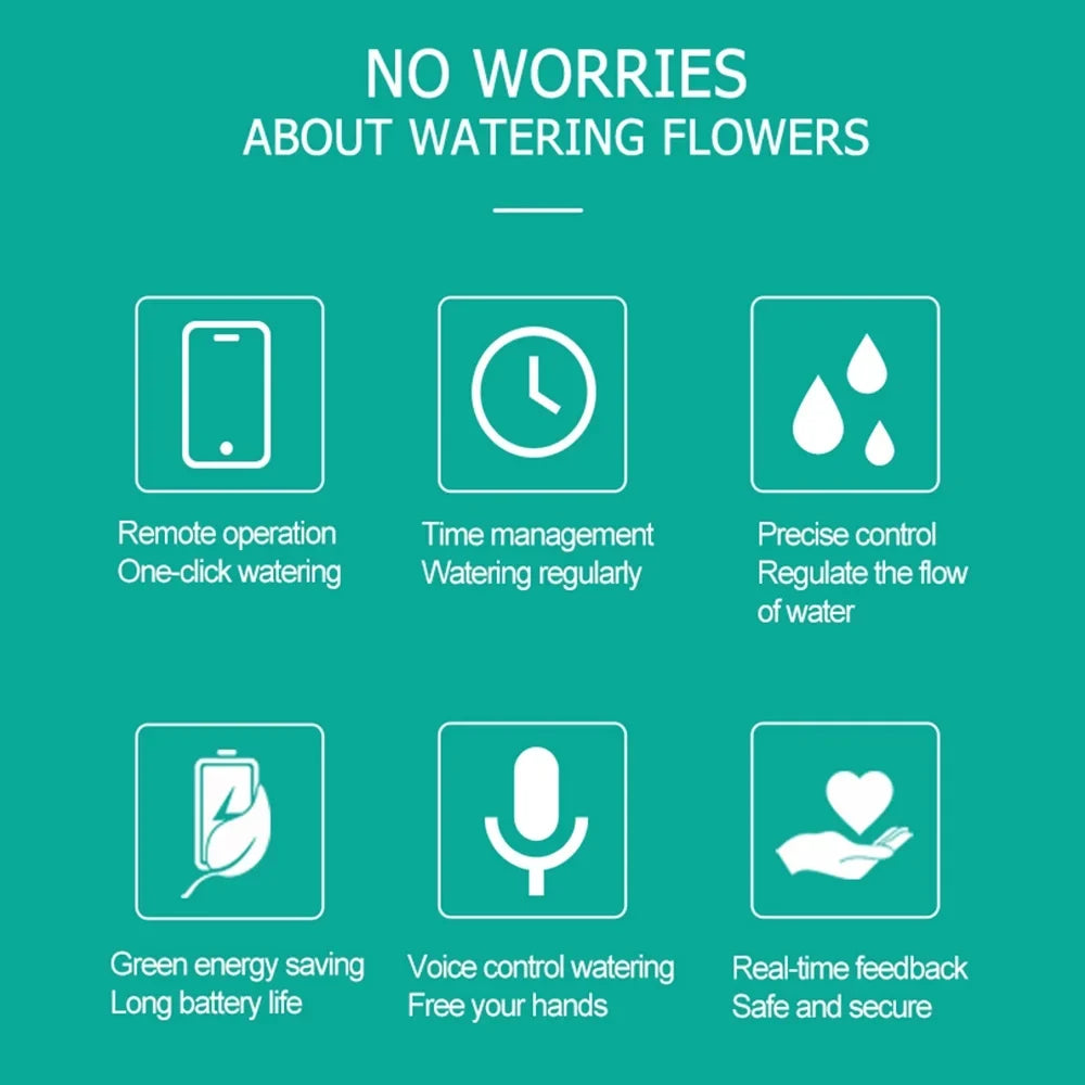 moobody WiFi Sprinkler Timer Solar Powered Smart Water Timer  Voice Control Wireless Hose Faucet Timer Garden Lawn Yard