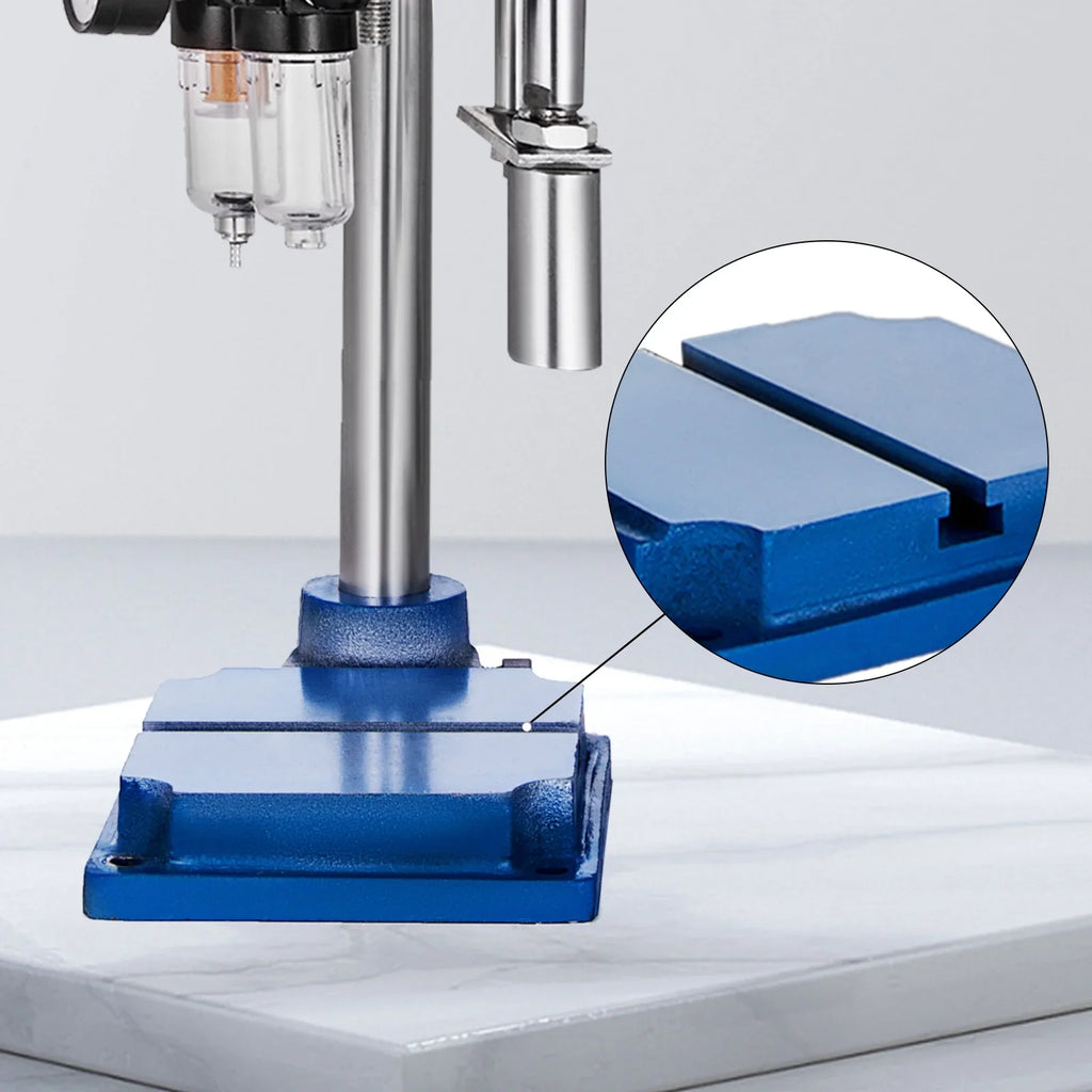 Pneumatic Punch Press Machine 440LB/200KG Pressure, Desktop Punching Press Machine 110V ,Cylinder Stroke Pneumatic Press 0.4-0.7 Mpa Operation Pressure