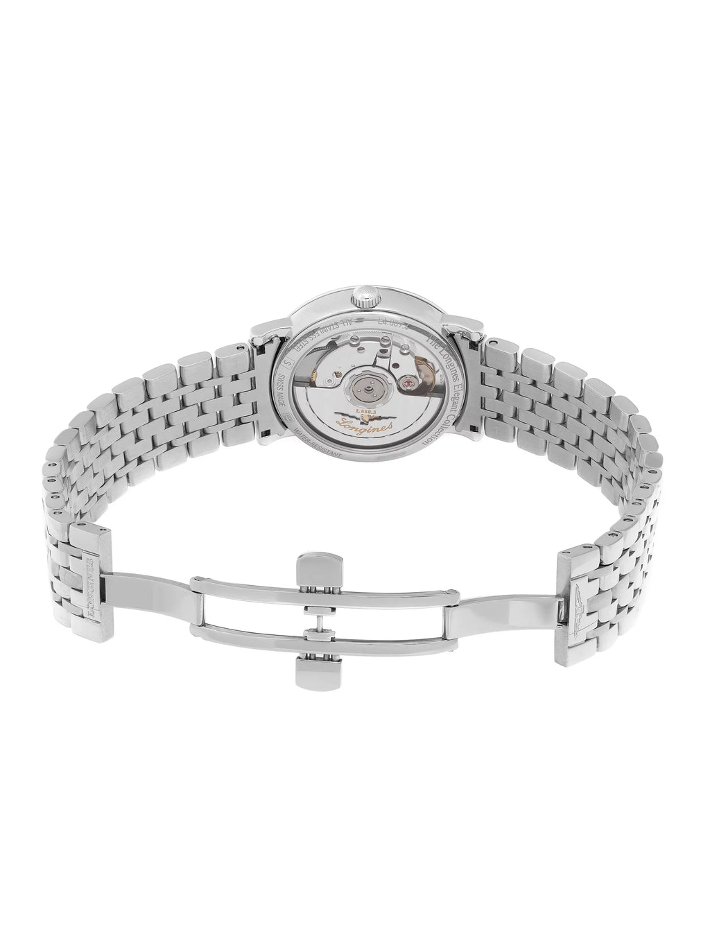 Longines Elegant Stainless Steel White Dial Automatic Ladies Watch .809.4.12.6