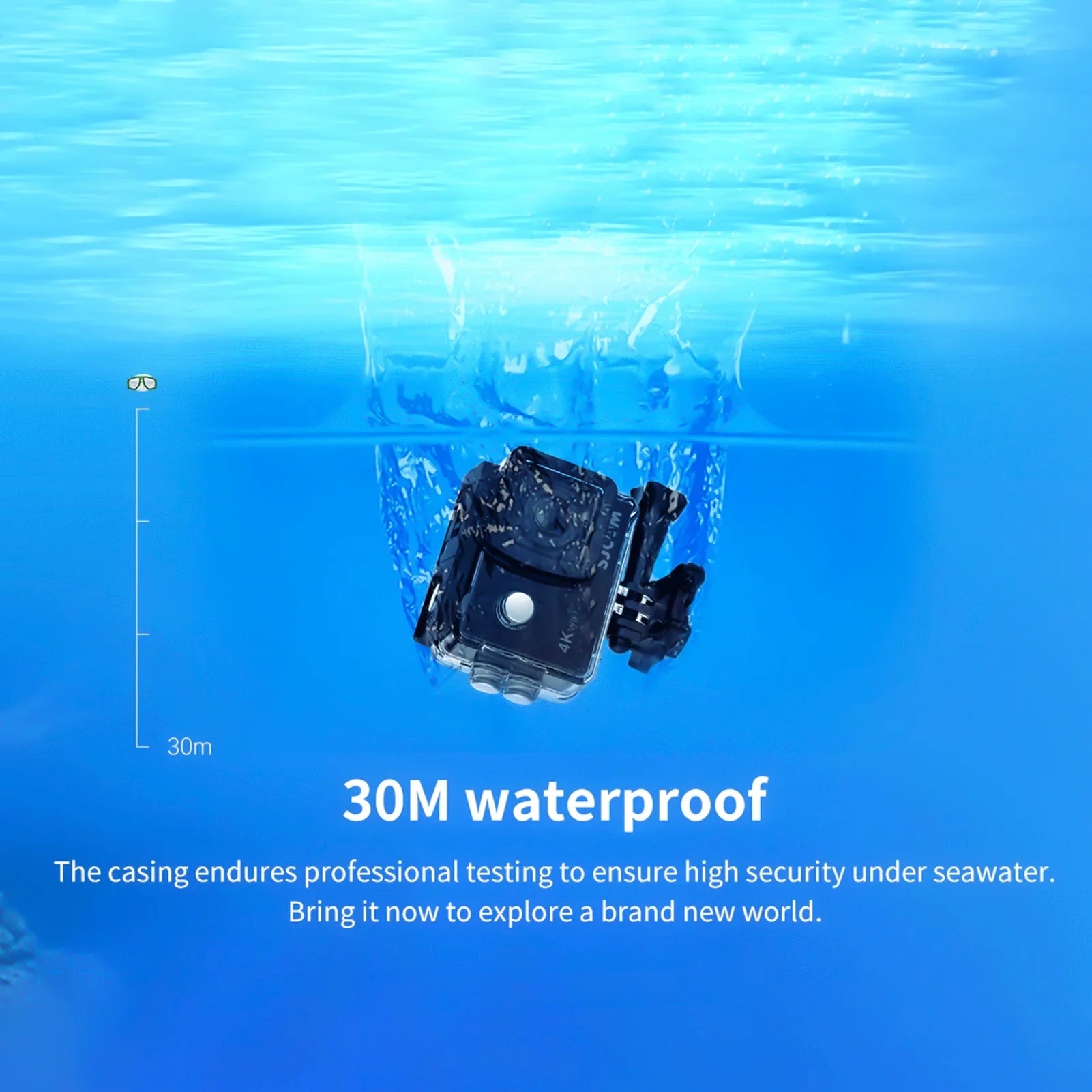 moobody  4K Sports Camera with WiFi , Share Your Adventures with 16MP Photos and 2,inch  Screen!