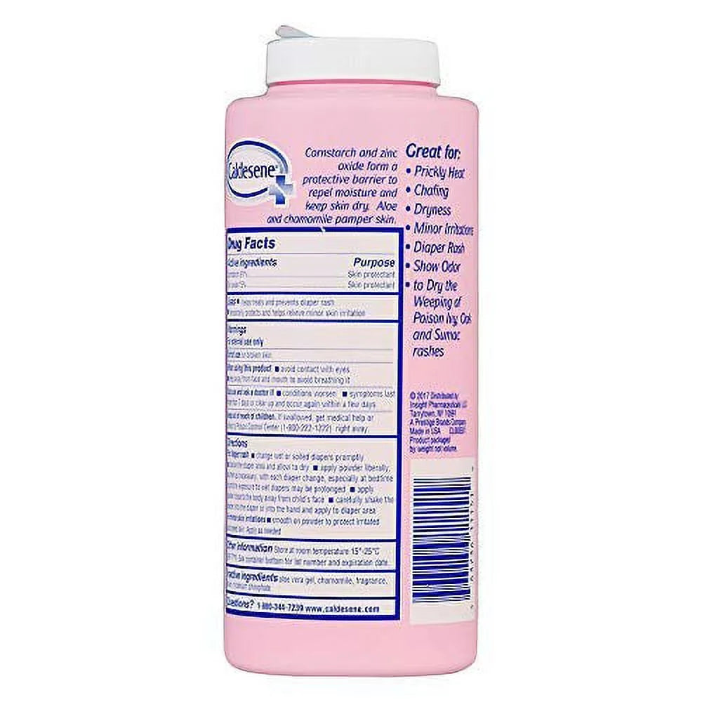 Caldesene Medicated Protecting Powder with Zinc Oxide & Cornstarch-Talc Free, 5 oz | Pack of 3