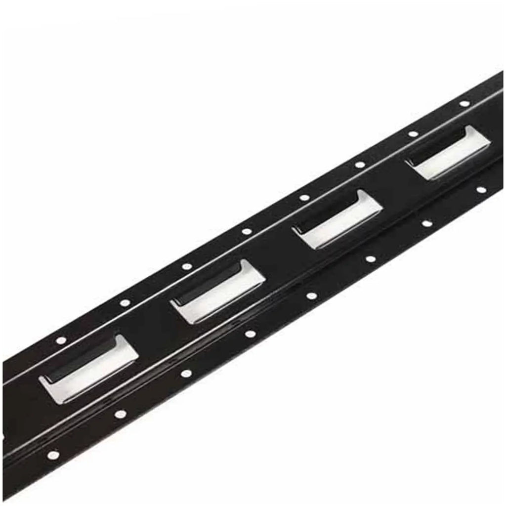 " Cargo Mall Four 8-ft -Track Rails, Vertical Powder Coated TieDowns | Long Heavy Duty Steel Etrack Rails for Trucks, Trailers"