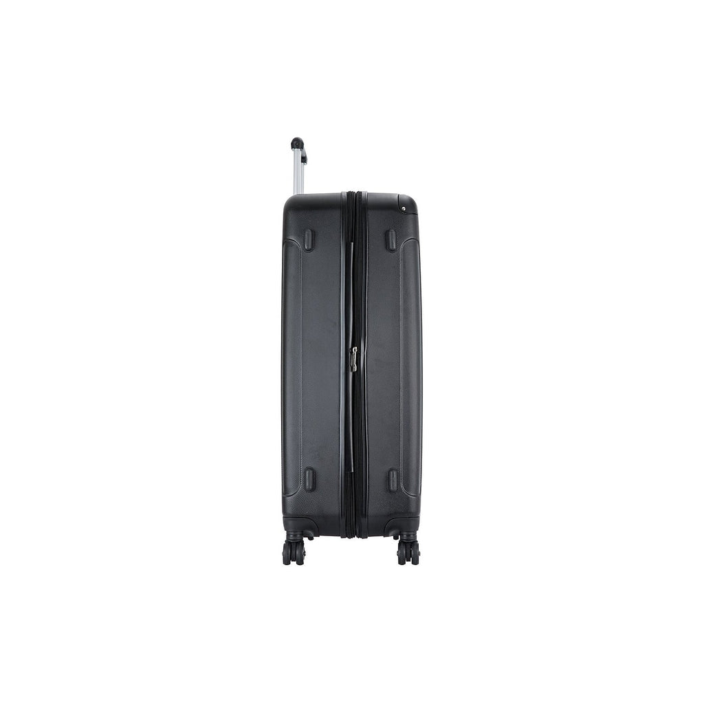 Plastic 4-Wheel Spinner Luggage Black (-)