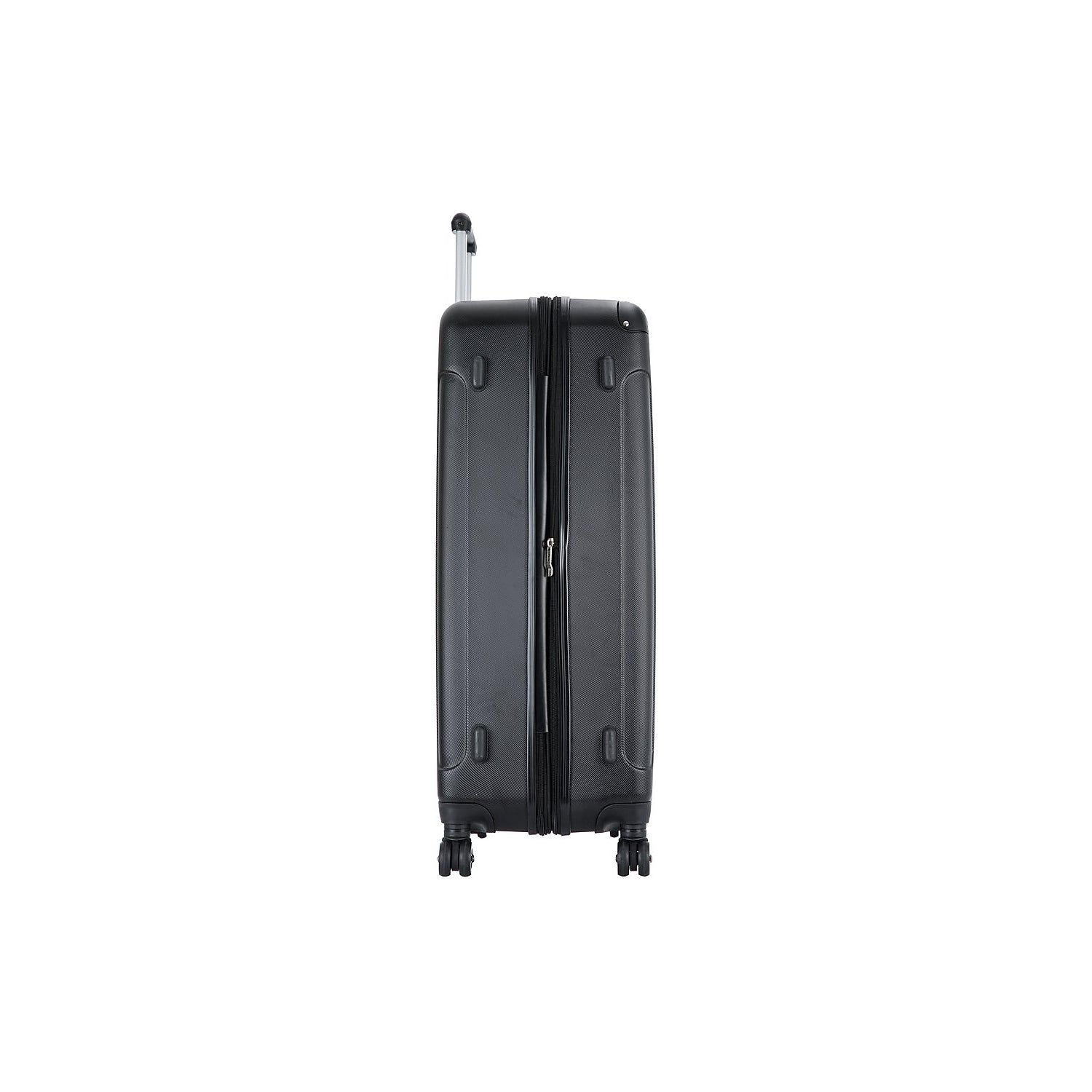 Plastic 4-Wheel Spinner Luggage Black (-)