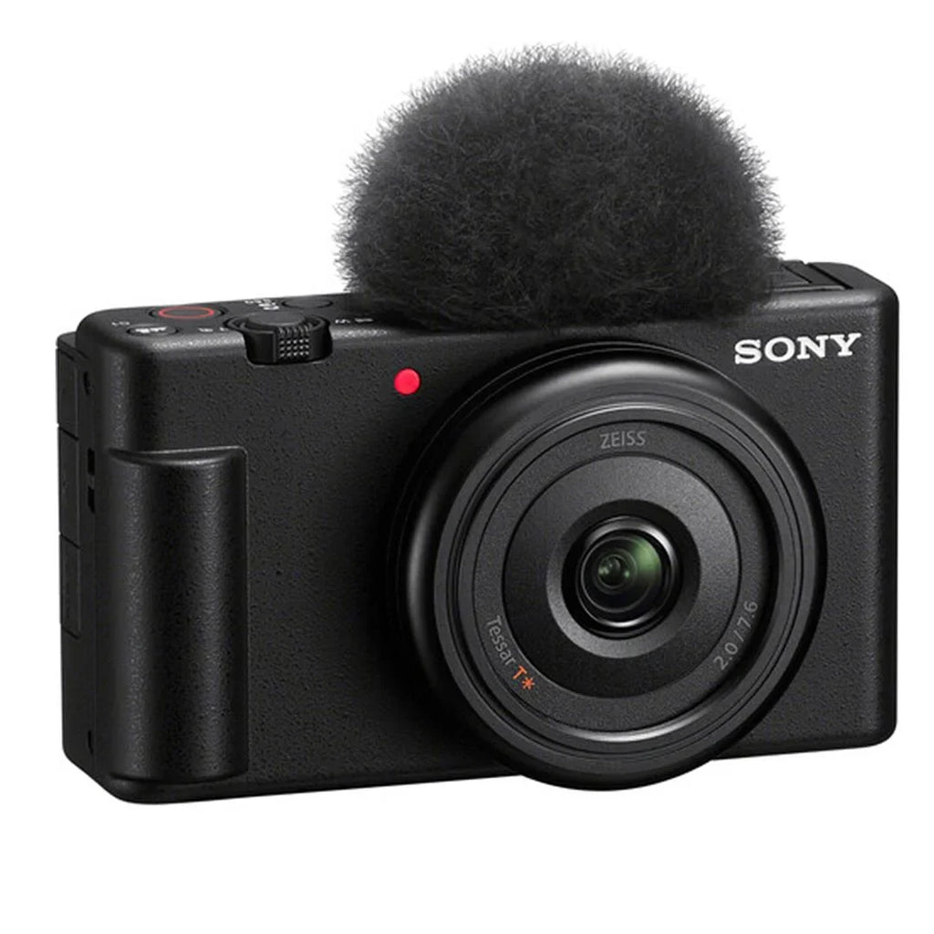 Sony -1F Vlogging Camera (Black) with SanDisk 32GB Memory Card + Tripod + ZeeTech Accessory Bundle