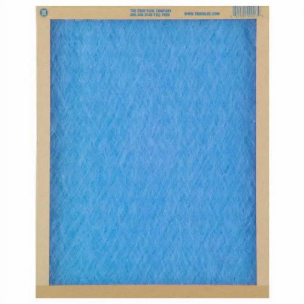 True Blue 114241 14" x 24" x 1" Flat Panel Spun Fiberglass Disposable Furnace Air Filter  2 - Quantity of 12