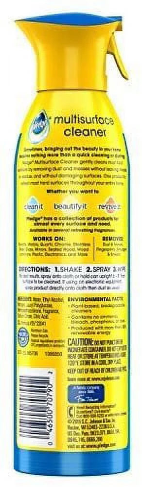 Pledge 72416 9.7-oz Rain shower scent Multi surPledge 72416 9.7-oz Rain shower scent Multi surface spray cleaner Pack of 3face spray cleaner Pack of 3