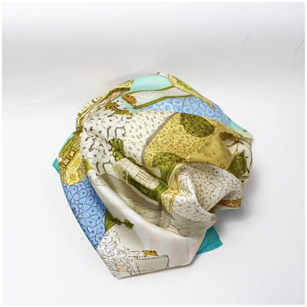 Pre-Owned Salvatore Ferragamo Silk Scarf Muffler Women's Tapestry (Like New)