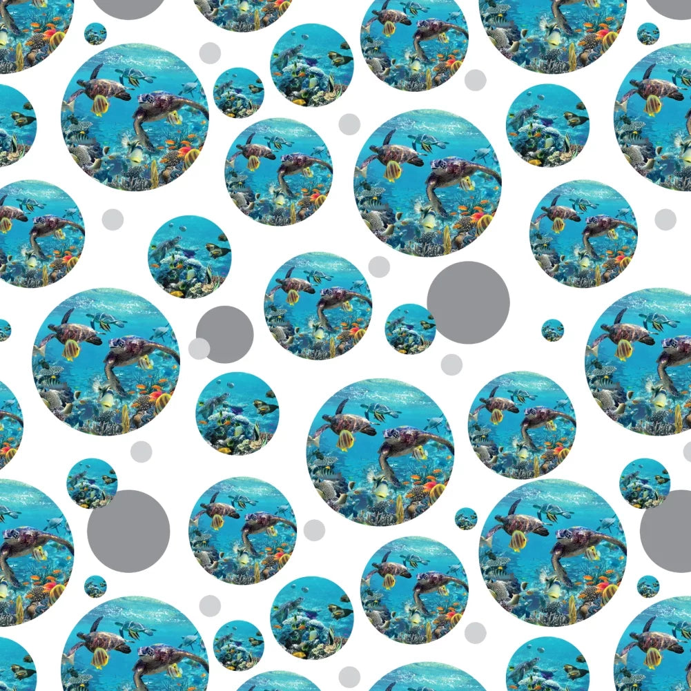Ocean Coral Reef Sea Turtles Diving Premium Gift Wrap Wrapping Paper Roll
