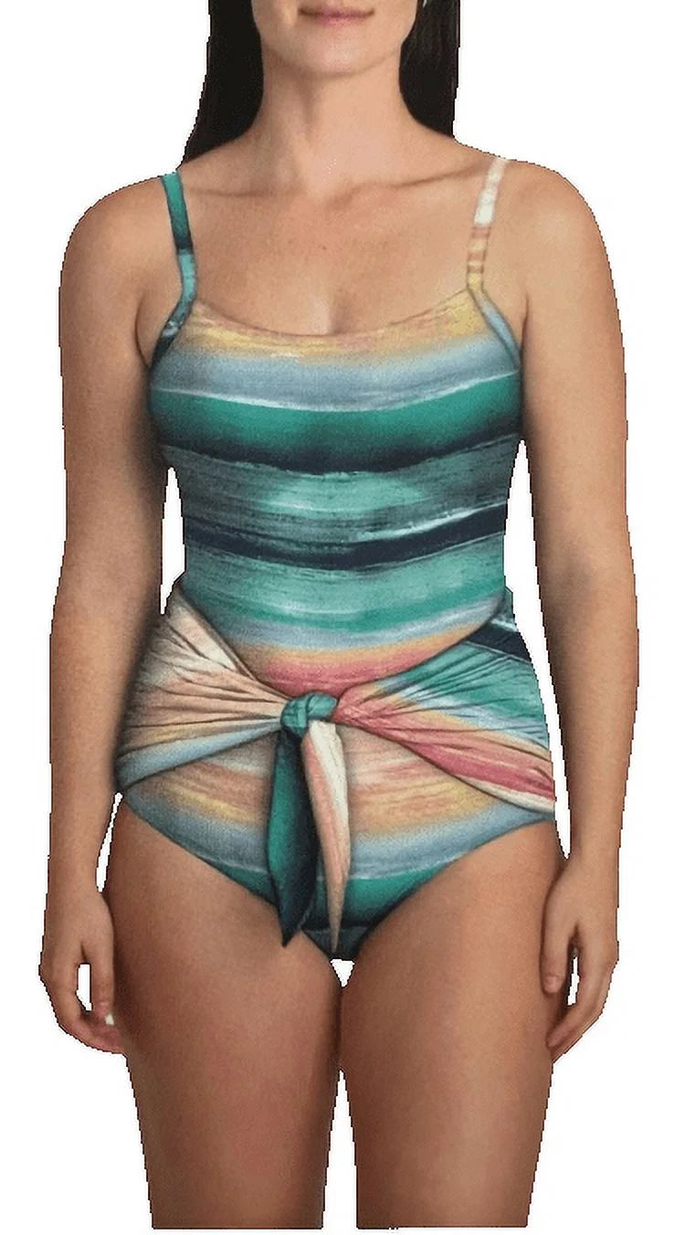 Carole Hochman Ladies' One Piece Tie Front Swimsuit + (, )