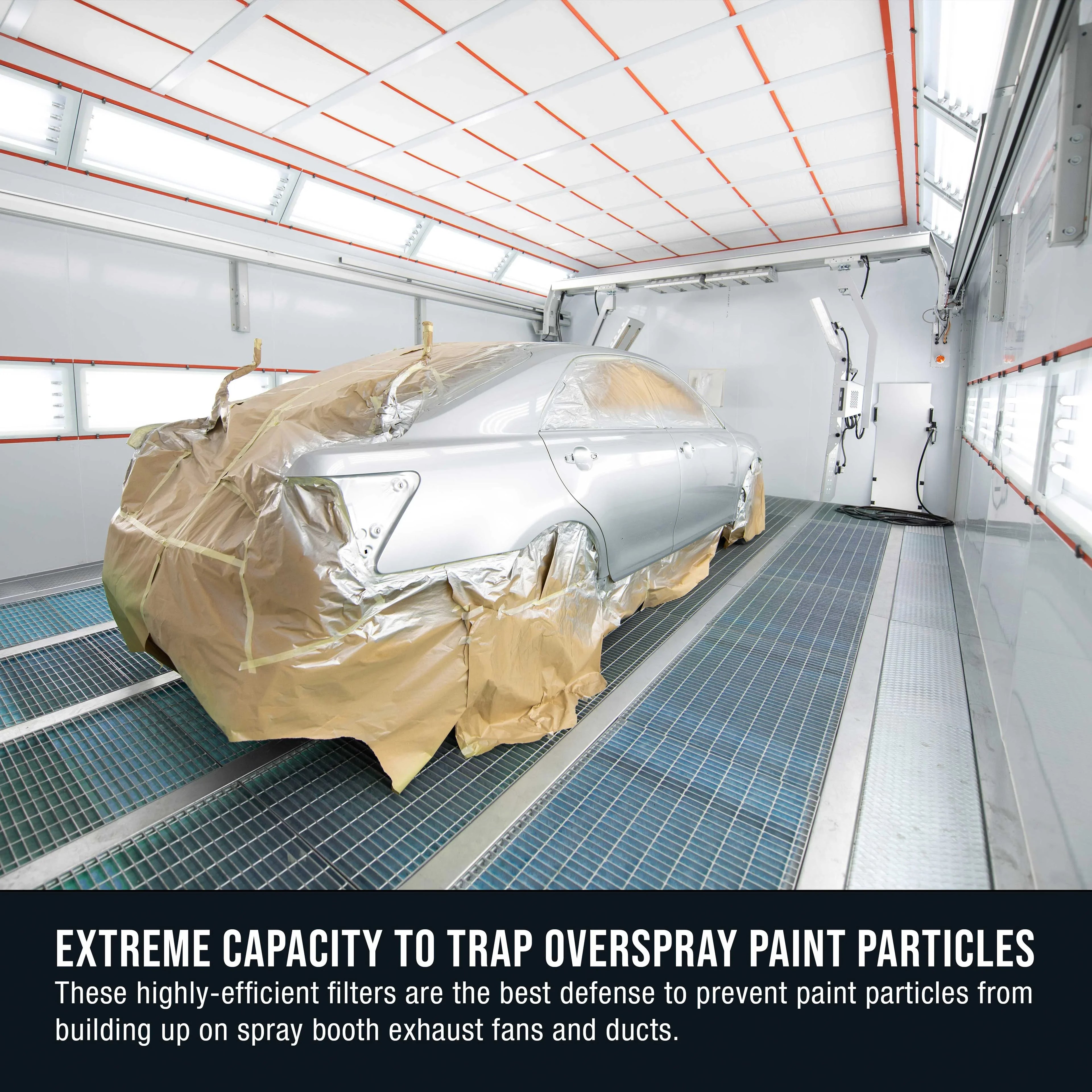 Master Elite Premium Paint Spray Booth Exhaust Filter Roll, 60" x 100' - 18 Gram Heavy-Duty Fiberglass Paint Arrestor - Captures Traps Overspray Paint Particles in Auto Autobody Refinish Booths