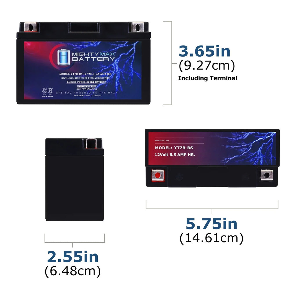 '- 12V 6.5AH Replacement Battery suitable with SigmasTek -  Powersport