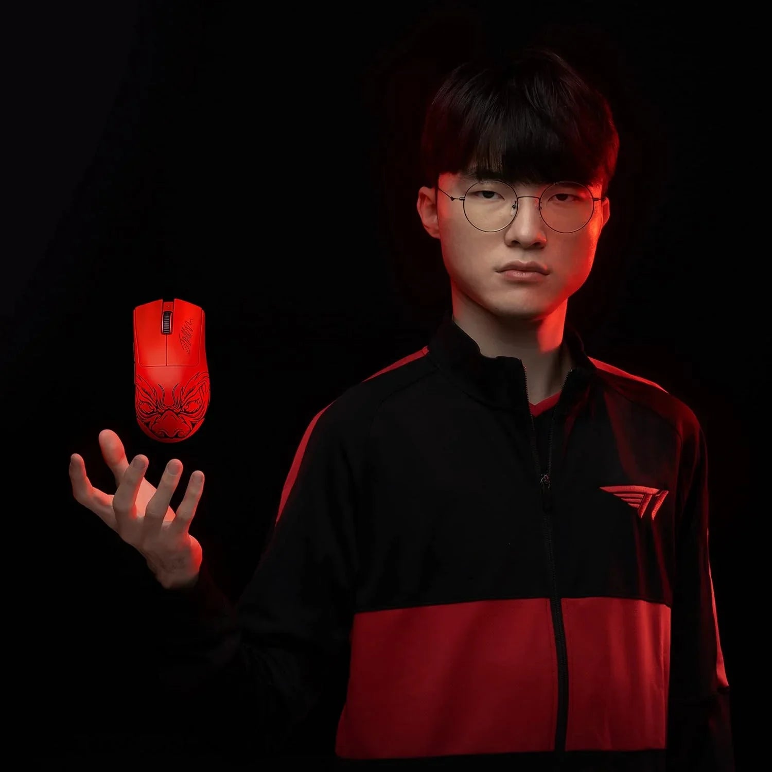 Razer DeathAdder  Pro - Mouse leggero per -Sport Ergonomico Wireless (Design Leggero da 63g, Sensore Ottico Focus Pro 30K, Interruttori del Mouse Gen-3, Wireless HyperSpeed) Faker Edition