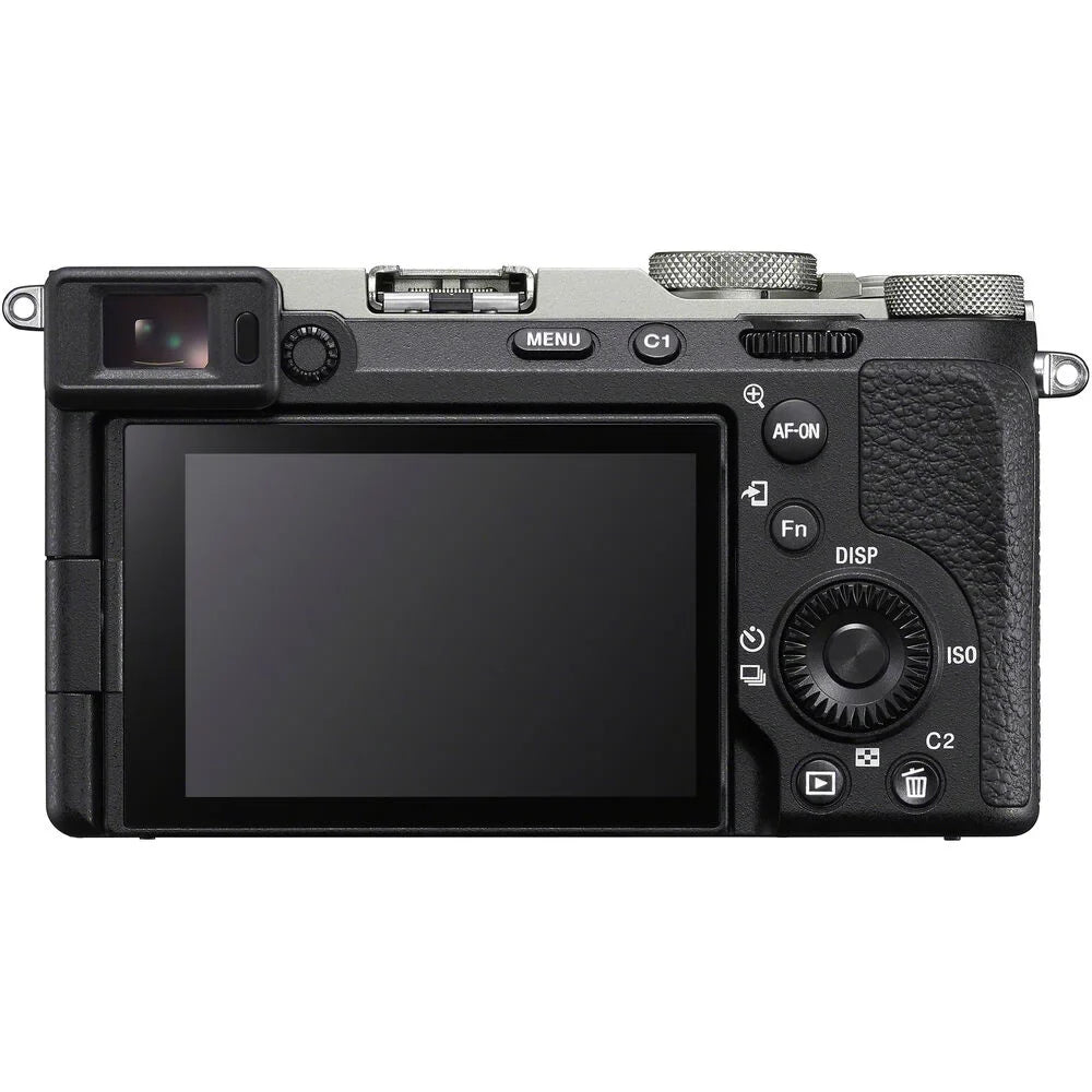 Sony a7C  Full Frame Mirrorless Camera Body with 28-60mm -5.6 Lens Silver -7CM2L/ Bundle with Deco Gear Photography Bag Case + Extra Battery + Charger + Tripod + Software Kit & Accessories