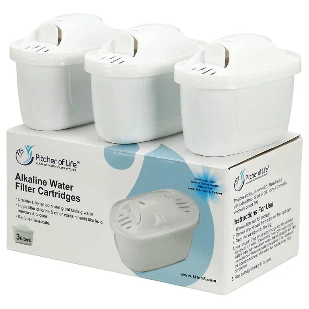 &trade; Improved 2022 - Alkaline Replacement Filters - Pack of 3