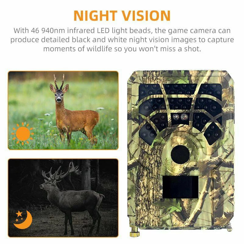 Hunting Trail Camera Wildlife Camera With Night Vision Motion Activated Outdoor Trail Camera