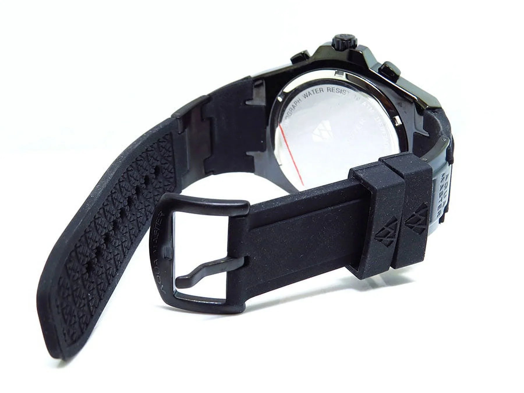 Mens Black Joe Rodeo Jojo 48mm Rubber Band Signature Watch 0.26ct