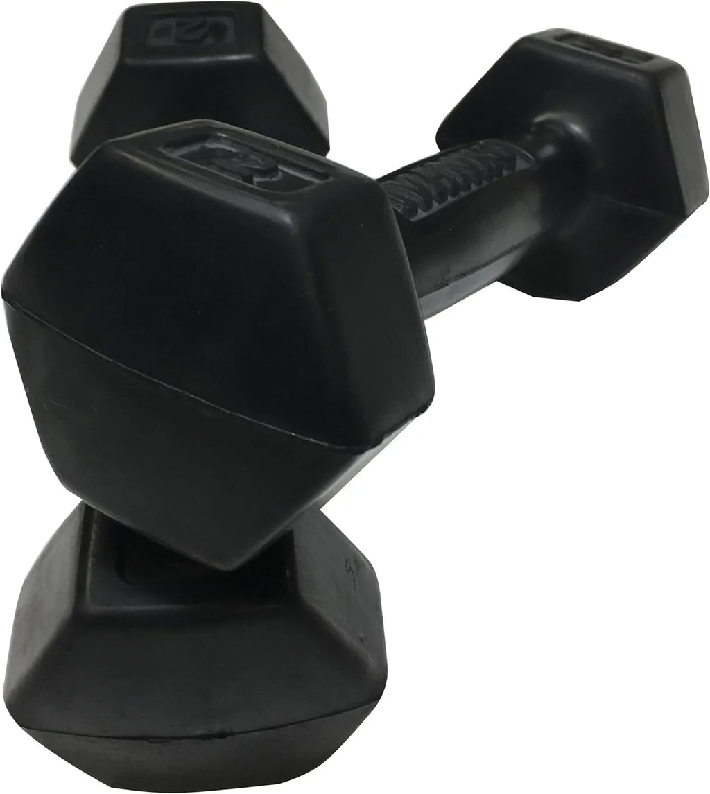 Rubber Dumbbells, 2 Lbs ()