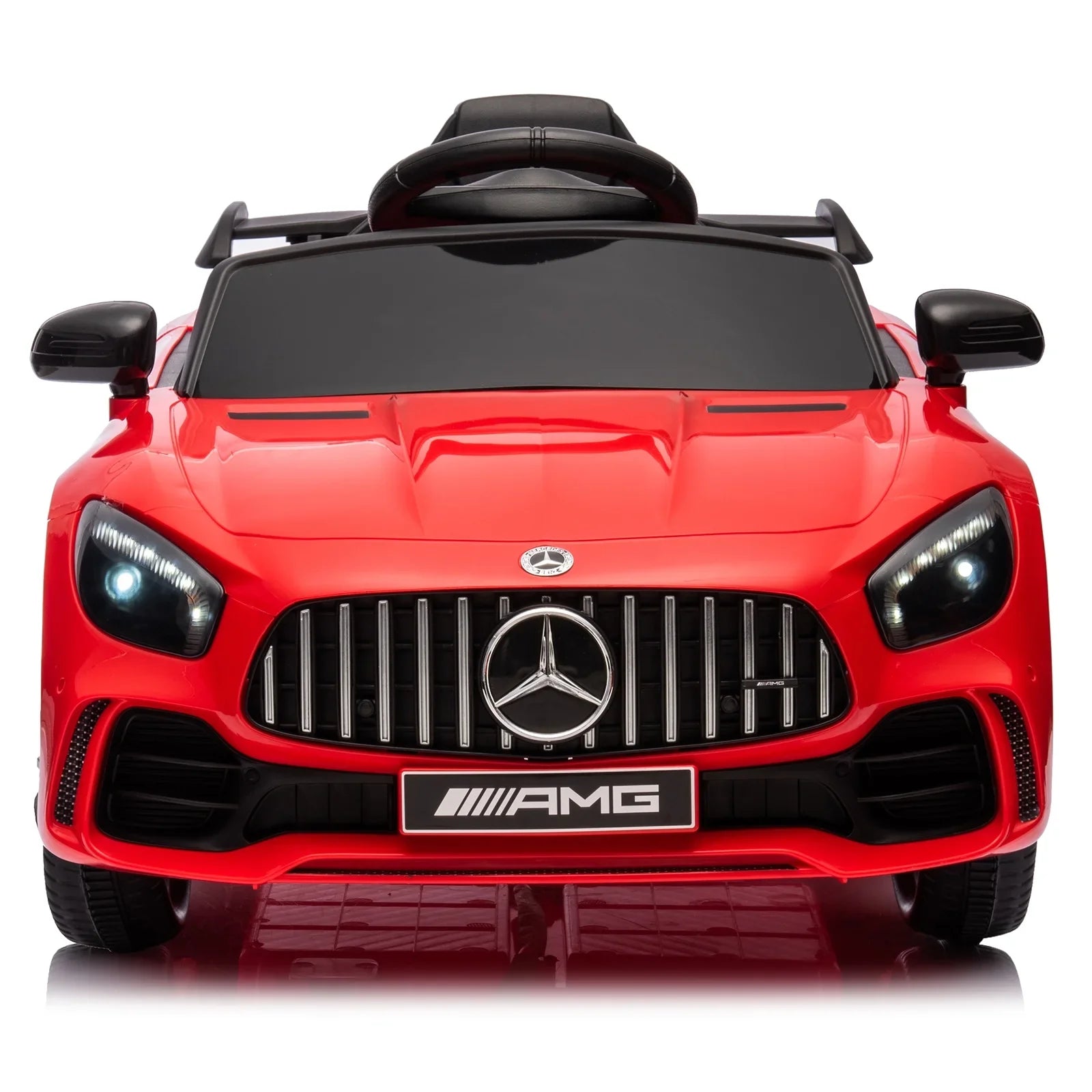 Dual Drive 12V 4.5Ah Sports Car - Red - 26.9 - Experience the thrill of driving our realistic Mercedes-Benz Sports Car!