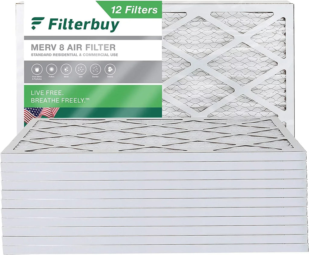 Filterbuy 12x36x1  8 Pleated   Furnace Air Filters (12-Pack)